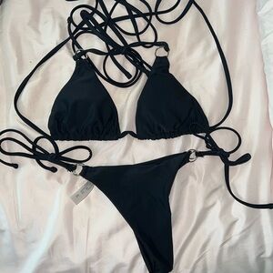 SHEIN | Women’s Black Size Xs Triangle Bikini